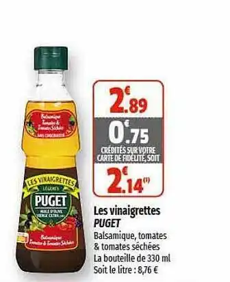 Les vinaigrettes puget