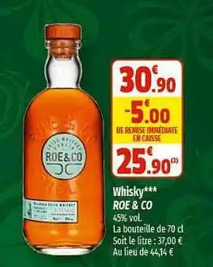 Coccinelle Express Whisky roe &co offre