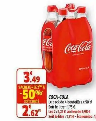 Coccinelle Supermarché Coca-cola offre