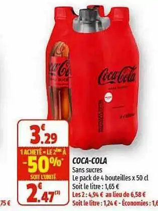 Coccinelle Supermarché Coca-cola offre