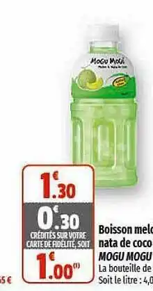 Boisson melon nata de coco mogu mogu