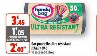 Sac poubelle ultra résistant handy bag