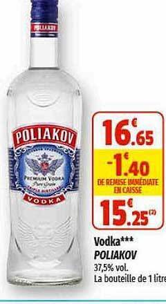 Coccinelle Supermarché Vodka poliakov offre