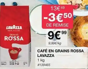 Costco Café en grains rossa lavazza offre
