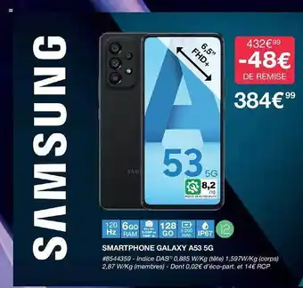 Costco Smartphone samsung galaxy a53 5g offre