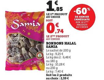 Bonbons halal samia