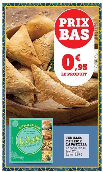 Feuilles de brick la pastilla