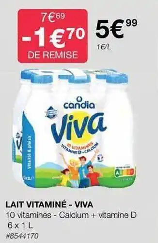Lait vitaminé - viva