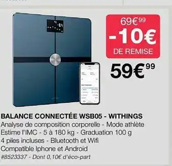 Balance connectée wsb05 - withings