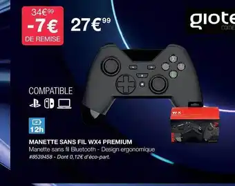 Manette sans fil wx4 premium