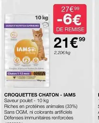 Costco Croquettes chaton - iams offre