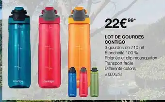 Costco Lot de gourdes contigo offre
