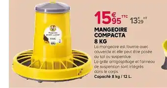 Kiriel Mangeoire compacta 8 kg offre