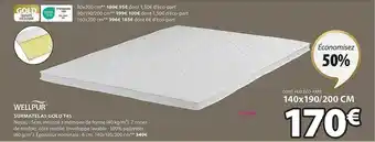 JYSK Surmatelas gold t45 wellpur offre