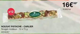 Costco Nougat pistache - carlier offre