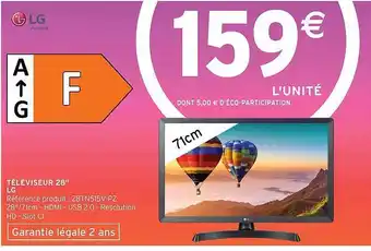 Intermarché Téléviseur 28 offre