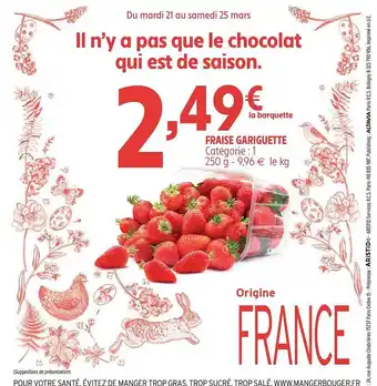 Intermarché Contact Fraise gariguette offre