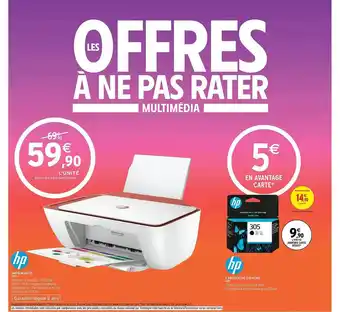 Imprimante hp, cartouche d'encre hp