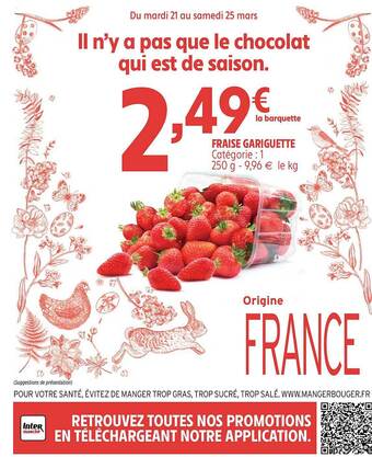 Intermarché Express Fraise gariguette offre