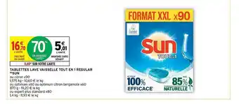 Intermarché Express Tablettes lave vaisselle tout en 1 regular sun offre
