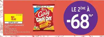 Intermarché Le crunchy cacahuète curly offre