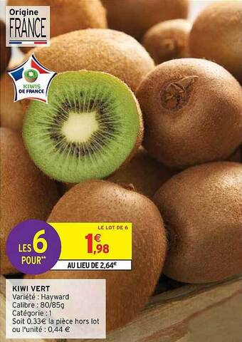 Intermarché Express Kiwi vert offre
