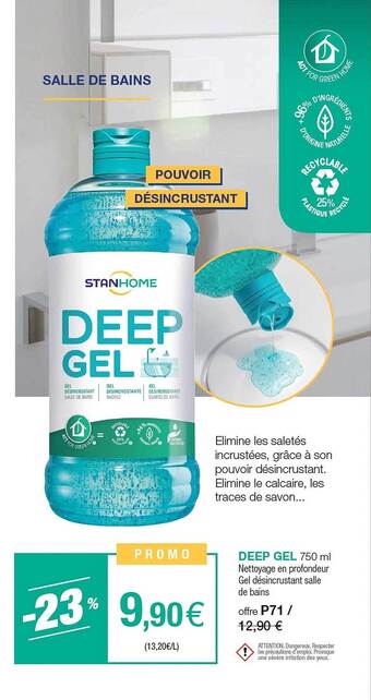 Stanhome Deep gel offre