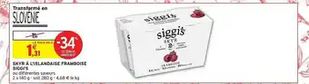 Intermarché Hyper Skyr à l'islandaise framboise siggi's offre