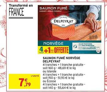 Intermarché Hyper Saumon fumé norvège delpeyrat offre