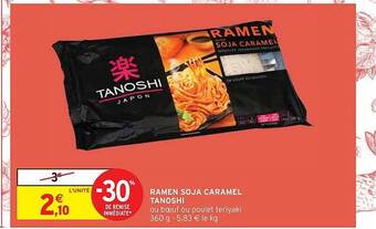 Ramen soja caramel tanoshi