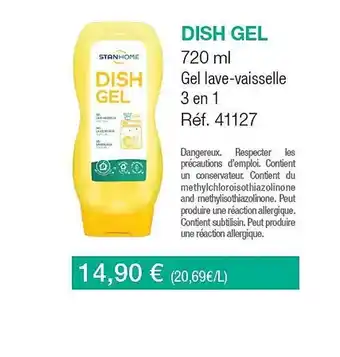 Stanhome Dish gel offre