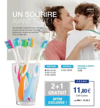 Stanhome Brosse à dents adultes offre
