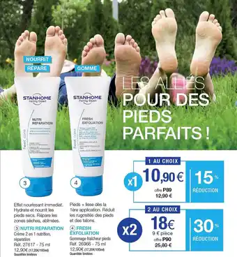 Stanhome Nutri réparation, fresh exfoliation offre
