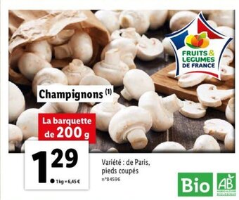 Lidl Champignons offre