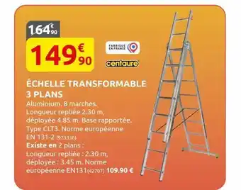 Rural Master Échelle transformable 3 plans offre