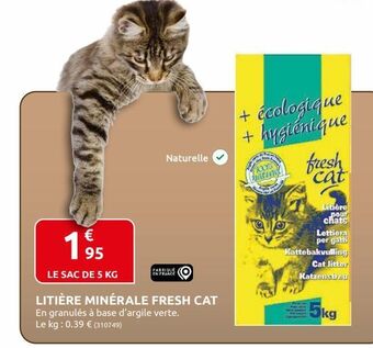 Rural Master Litière minerale fresh cat offre