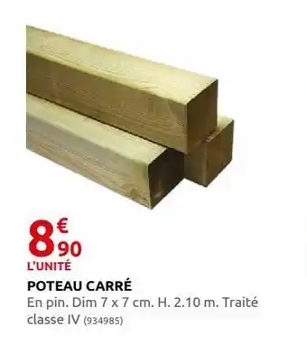 Rural Master Poteau carre offre