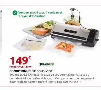Conditionneuse sous-vide
