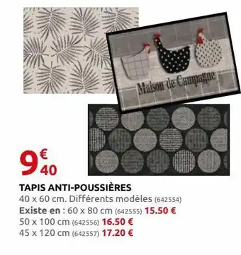 Rural Master Tapis anti-poussieres offre