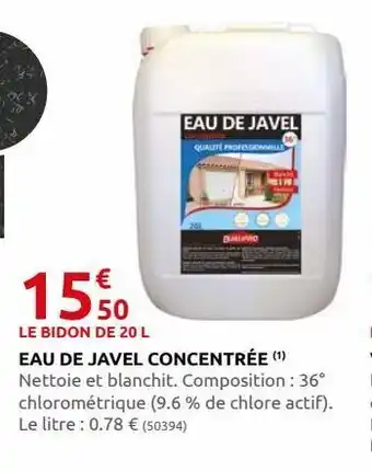 Rural Master Eau de javel concentree offre