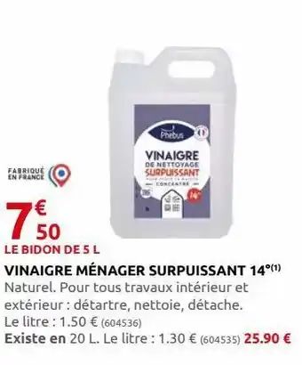 Rural Master Vinaigre menager surprissant 14ª offre