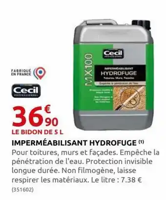 Rural Master Imperméabilisant hydrofuge offre