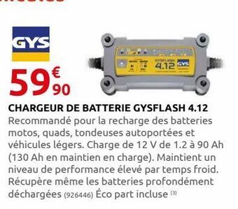 Rural Master Chargeur de batterie gysflash 4.12 offre