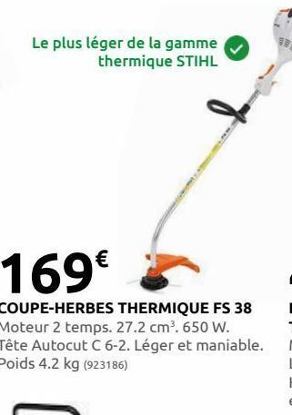 Rural Master Coupe-herbes thermique fs 38 offre