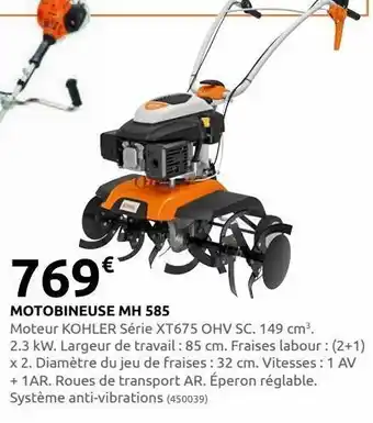 Rural Master Motobineuse mh 585 offre