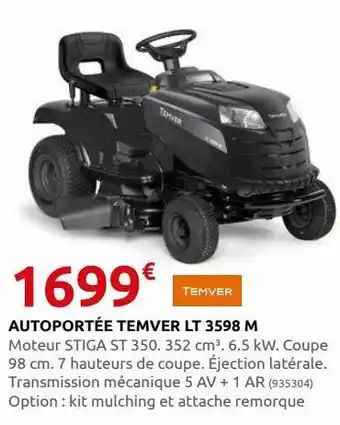 Rural Master Autoportee temver lt 3598 m offre