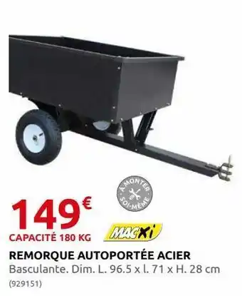 Rural Master Remorque autoportee acier offre