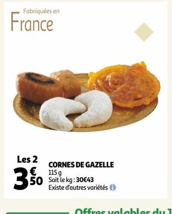 Auchan Cornes de gazelle offre