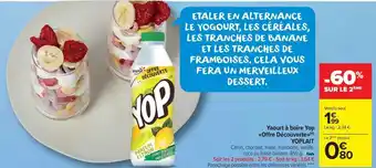 Carrefour Market Yaourt à boire yop yoplait offre