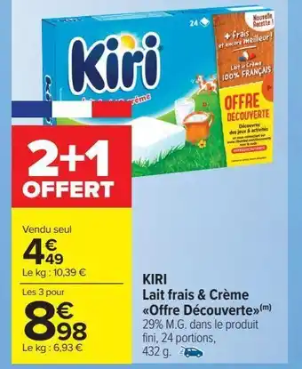 Carrefour Market Kiri lait frais & crème offre